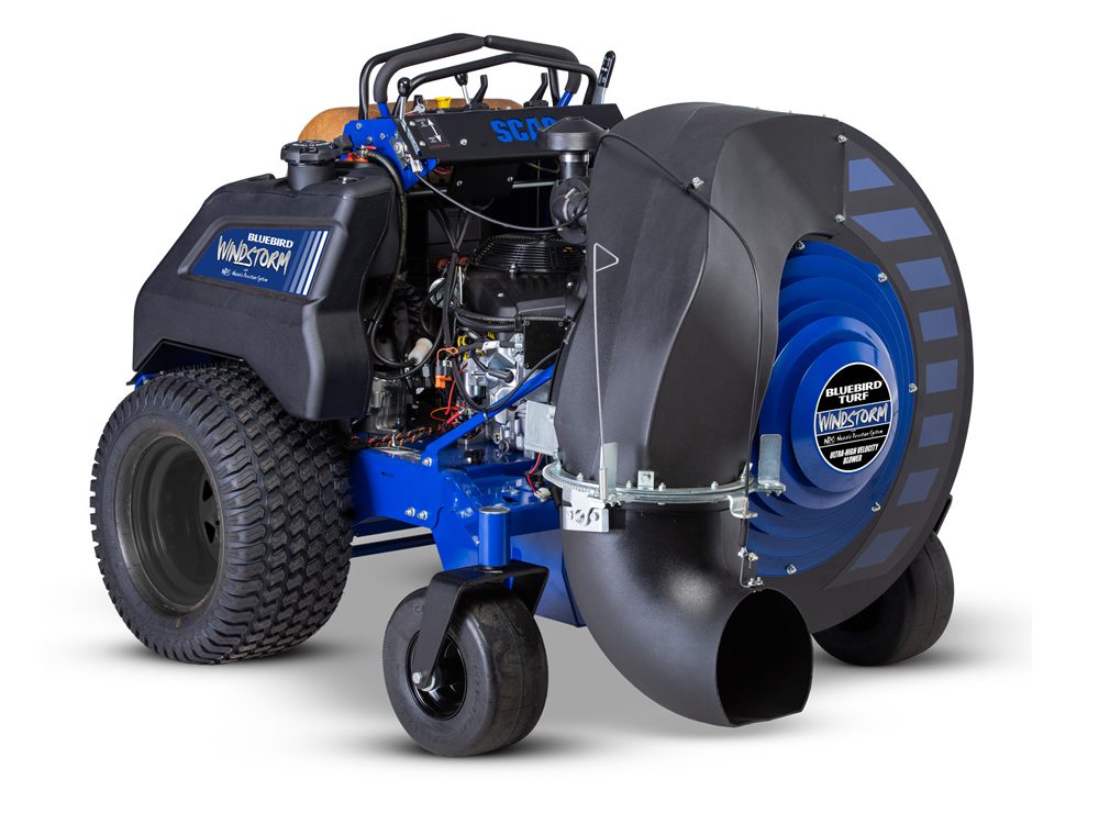 Bluebird Turf Windstorm Stand on Blower – WS23-37BV-EFI-BB