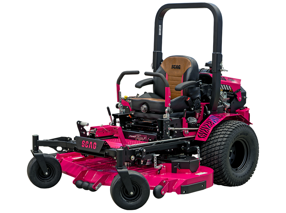 Scag Turf Tiger II 61″ Briggs & Stratton 40HP Pink Warrior