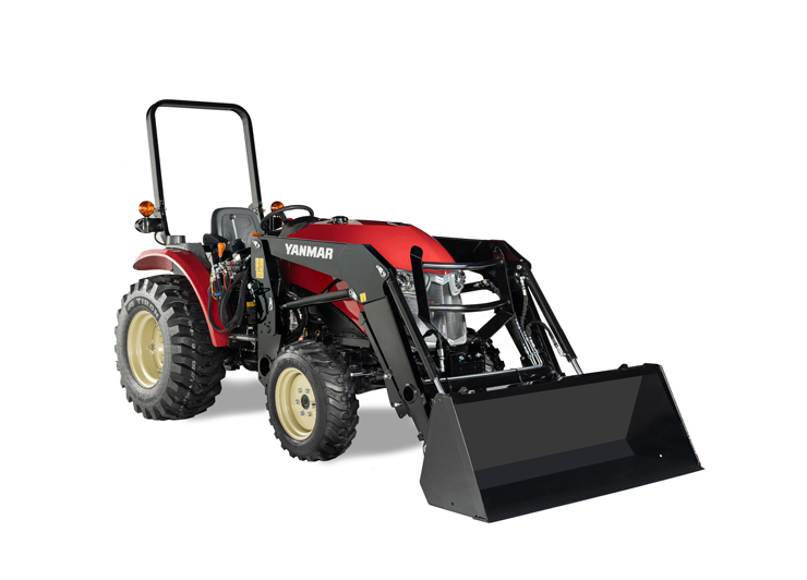 Yanmar YM238 38.2 HP Compact Tractor with R4 Industrial Tires and Loader